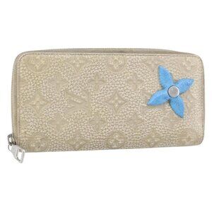 LOUIS VUITTON Taurillon Climbing Zippy Wallet Vertical Wallet M81573 Auth 150898